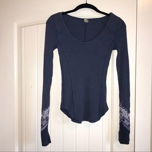 Free People Thermal Crochet Sleeve